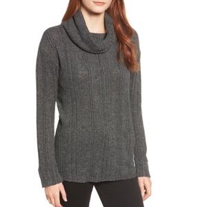 Caslon Grey Cowl Neck Sweater